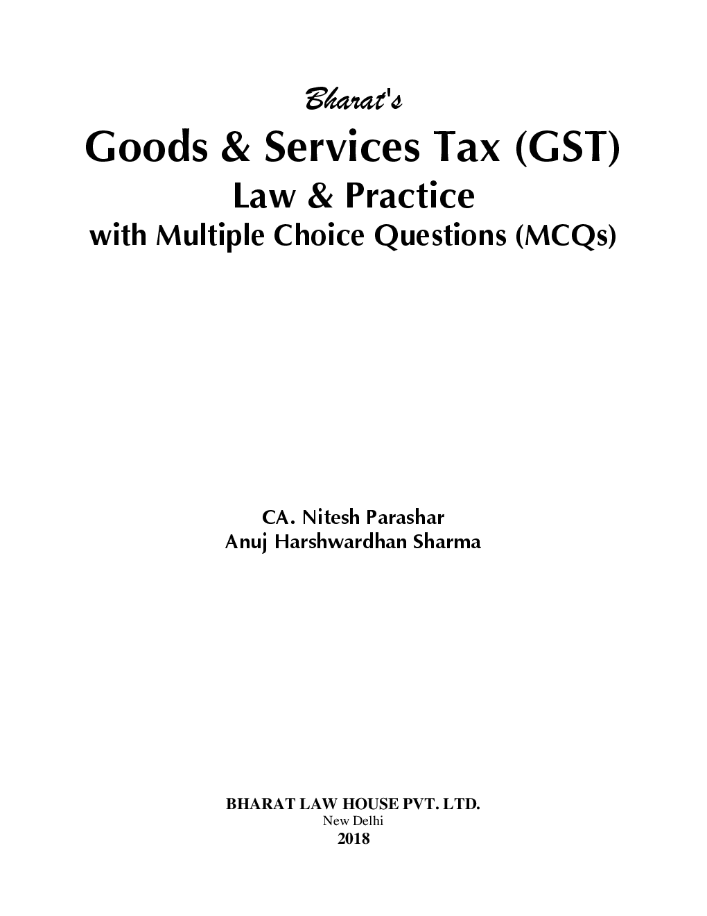 Goods & Services Tax (GST) Law & Practice With MCQs - Page 4