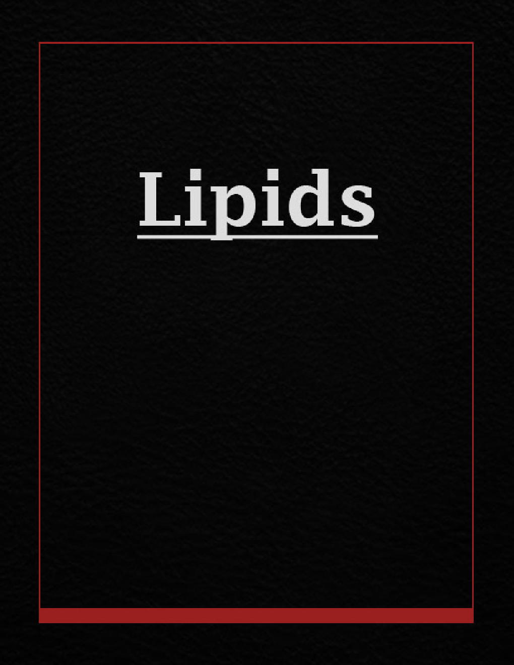 Lipids - Page 1
