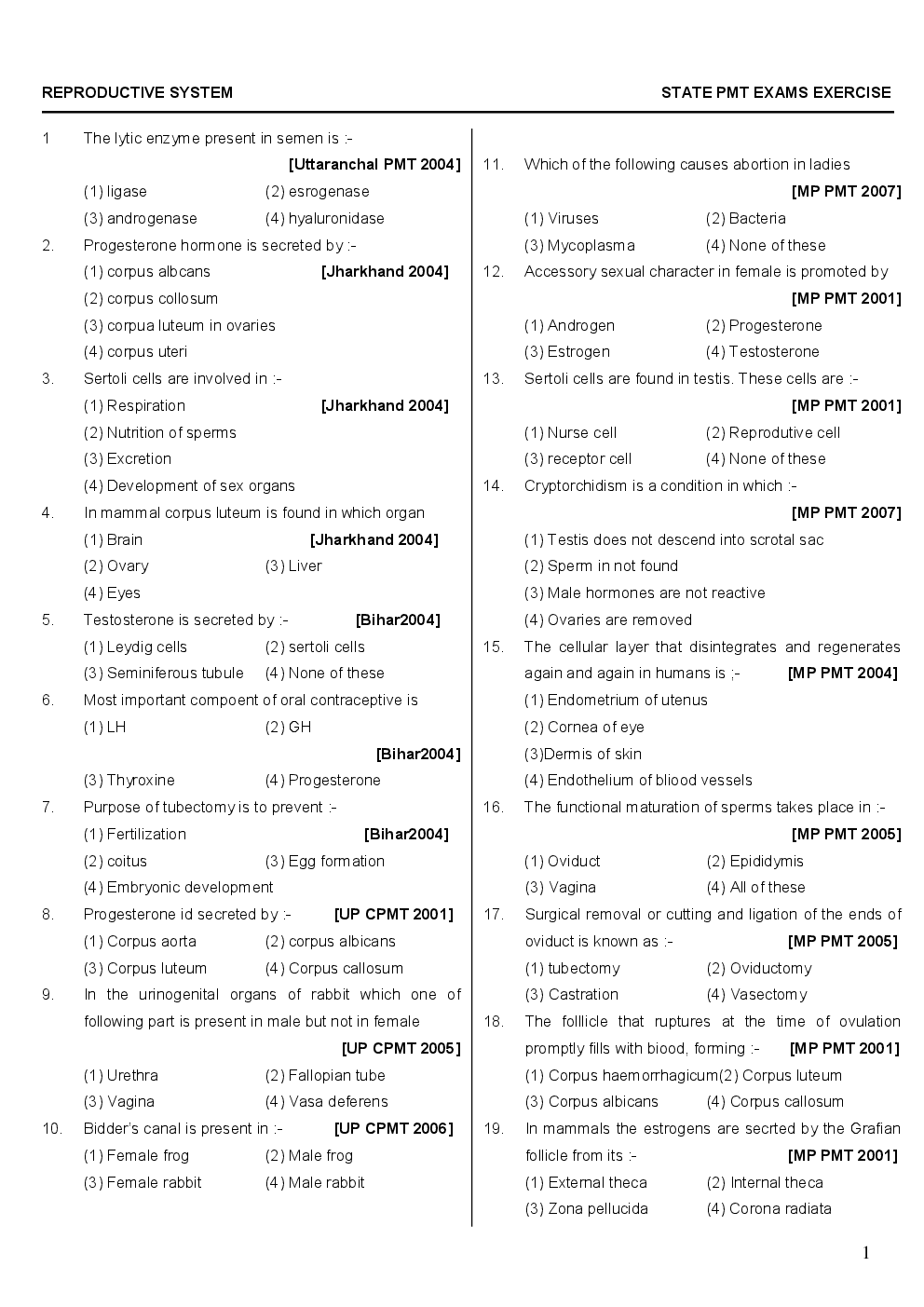 Reproductive System - Page 2