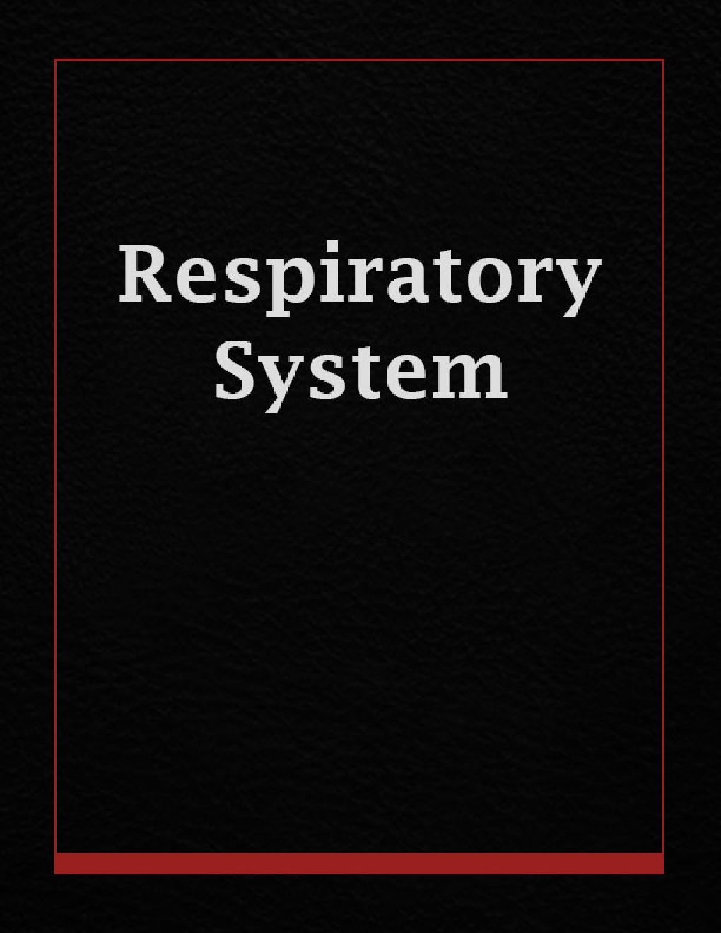 Respiratory system - Page 1