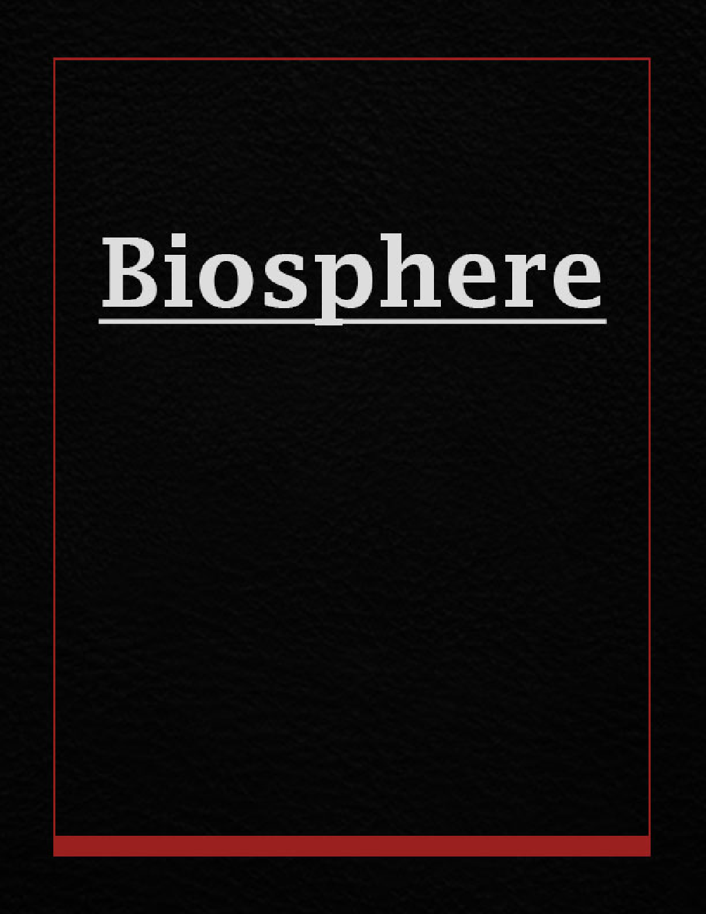 Biosphere  - Page 1