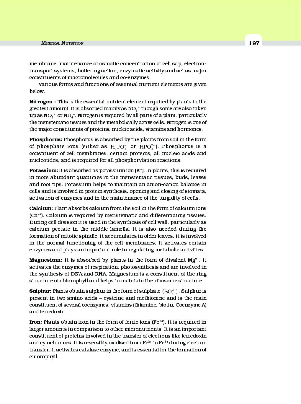 Mineral and Nutrition  - Page 5