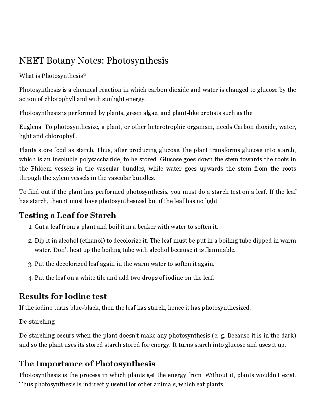 Photosynthesis  - Page 2
