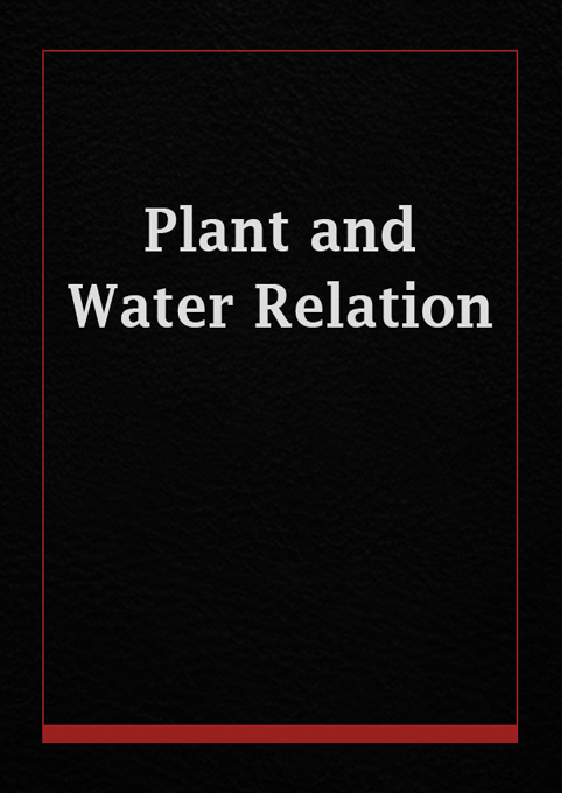 Plant and Water Relation - Page 1