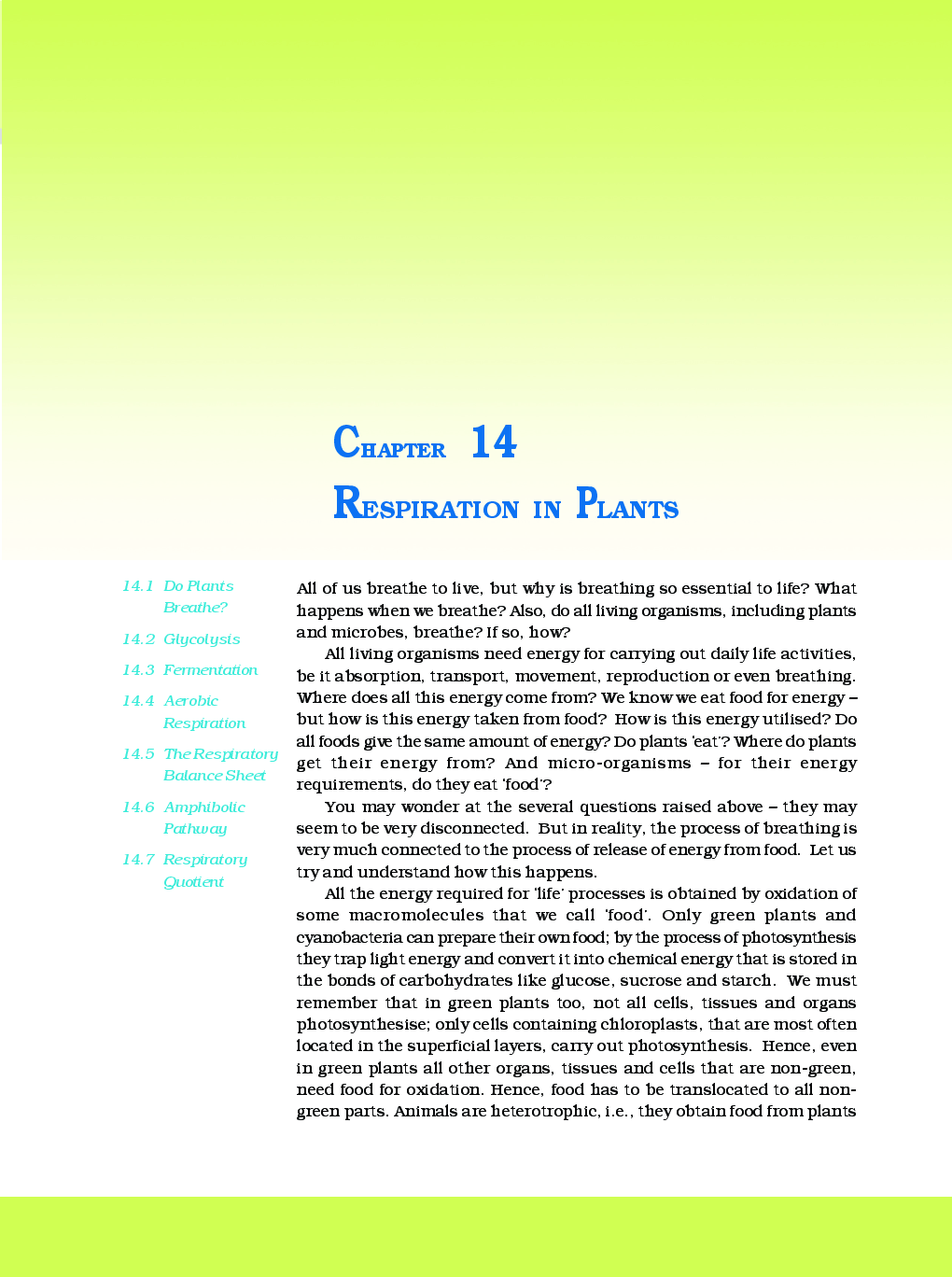 Respiration In Plants - Page 2