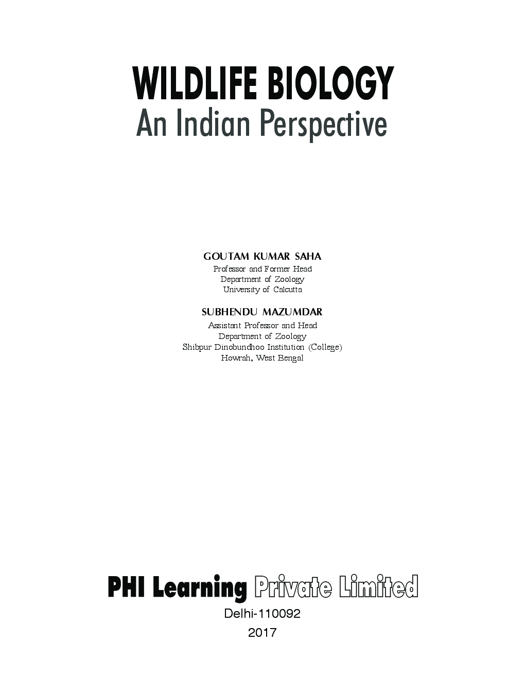 Wildlife Biology : An Indian Perspective - Page 4