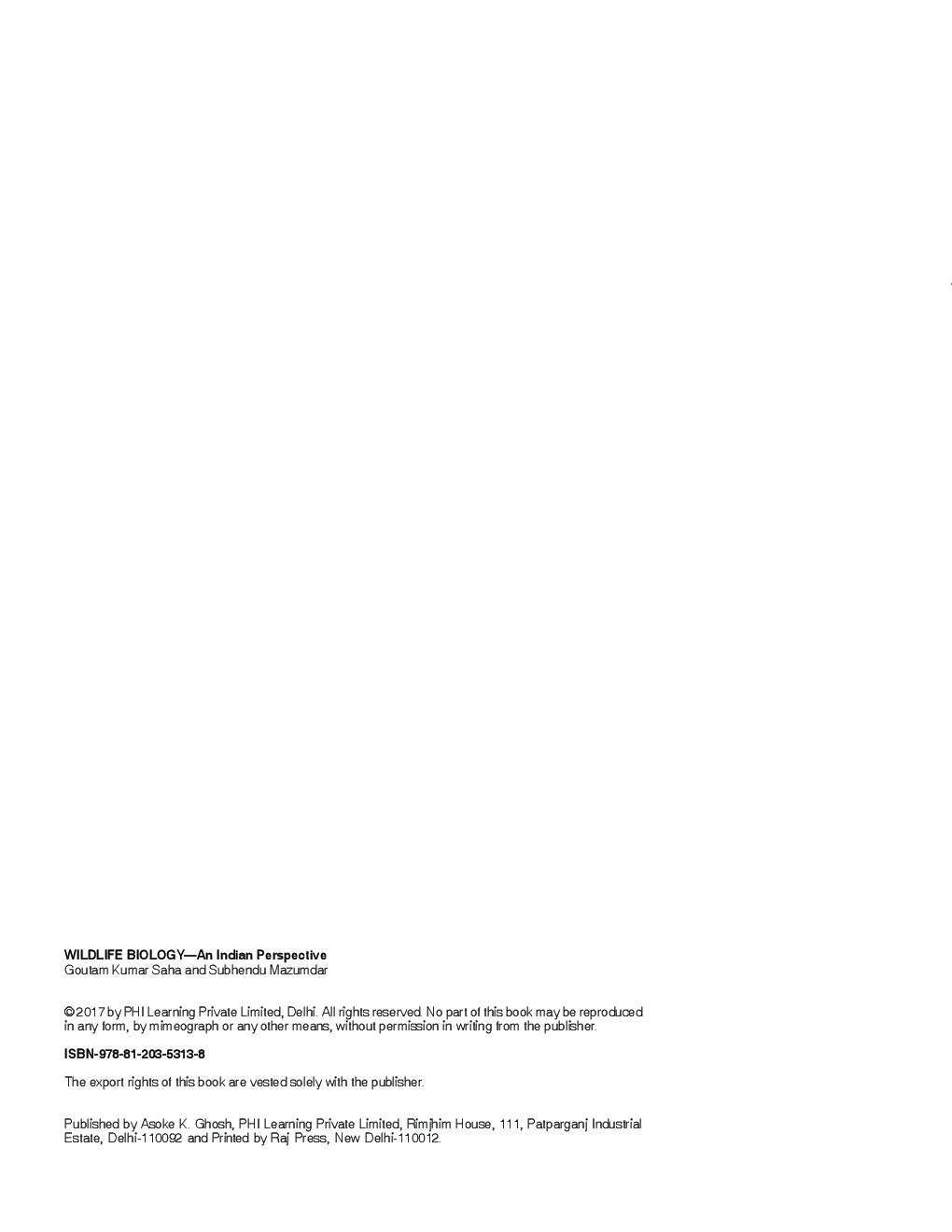 Wildlife Biology : An Indian Perspective - Page 5