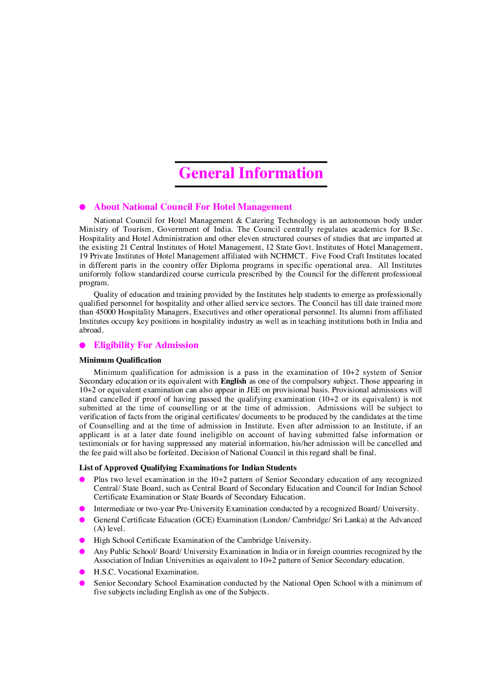 Joint Enterence Examination Hotel Management Exam. - Page 5