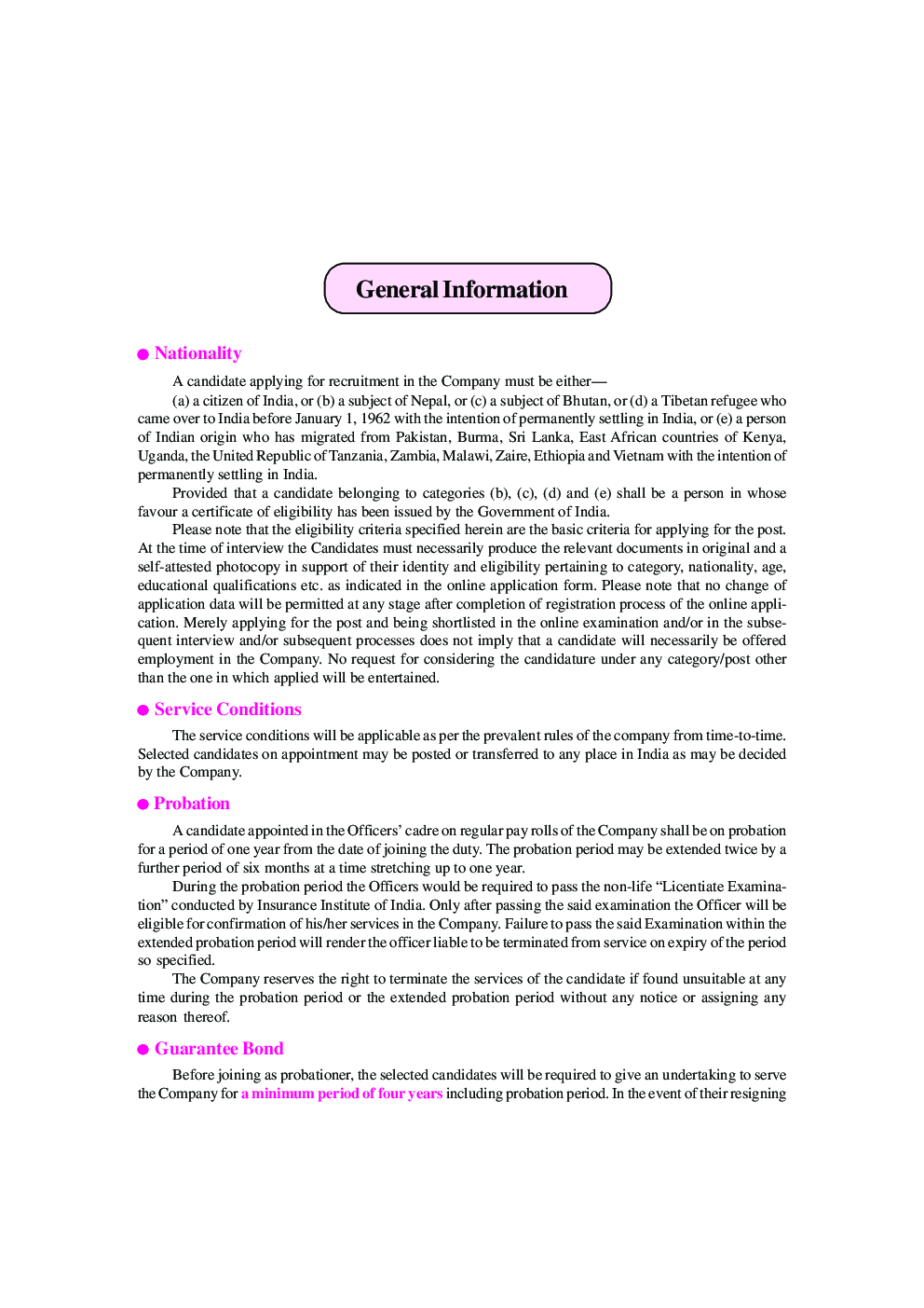 General Insurance Companies Administrative Officer (Generalist) Recruitment Exam. - Page 5