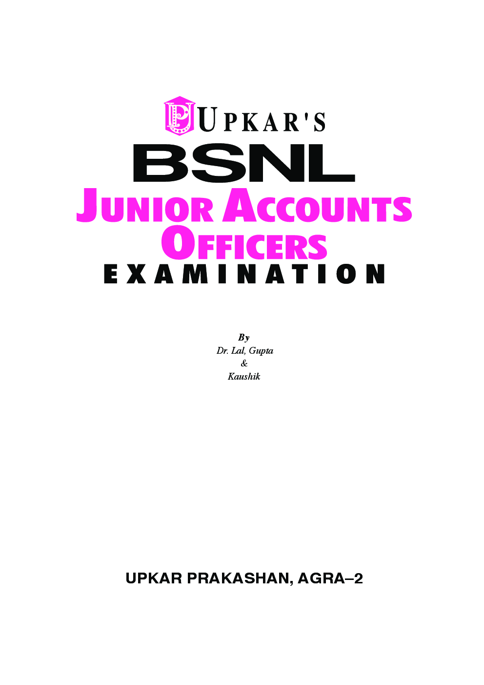 BSNL Junior Accounts Officers Examination - Page 2