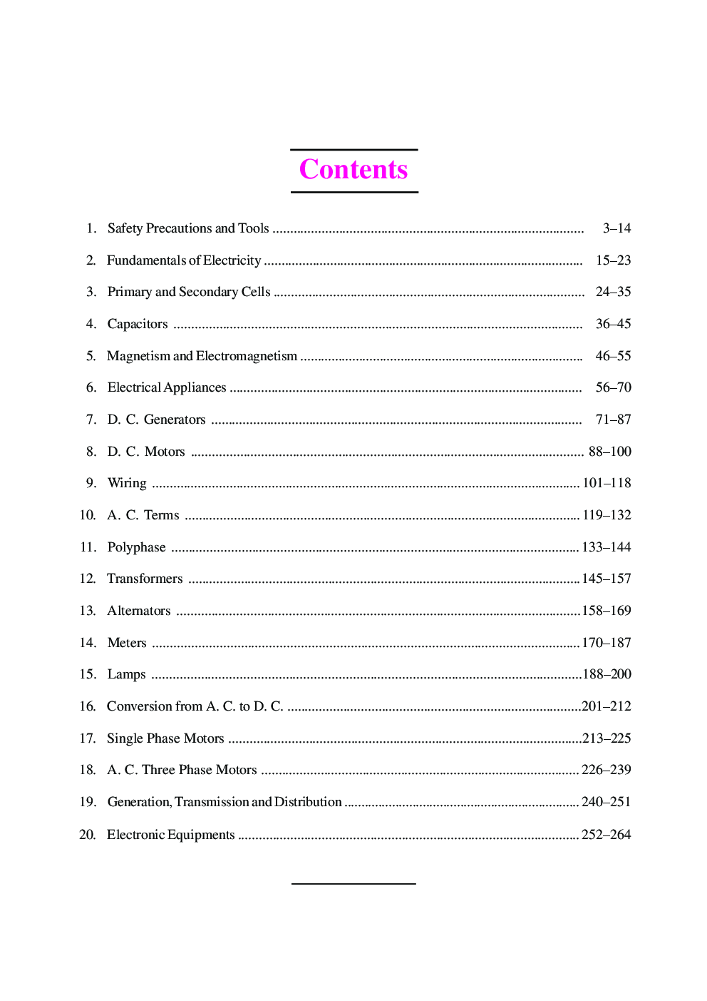A Handbook On Electricians [For Railway & Other Engineering (Diploma) Competitive Examinations] - Page 4