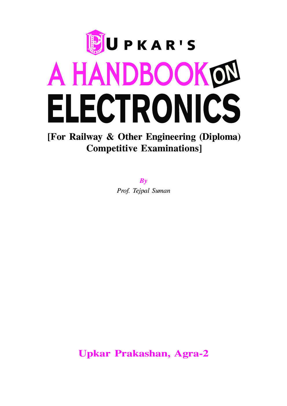 A Handbook On Electronics [For Railway & Other Engineering (Diploma) Competitive Examinations] - Page 2