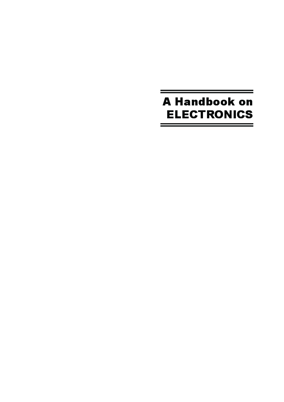 A Handbook On Electronics [For Railway & Other Engineering (Diploma) Competitive Examinations] - Page 5