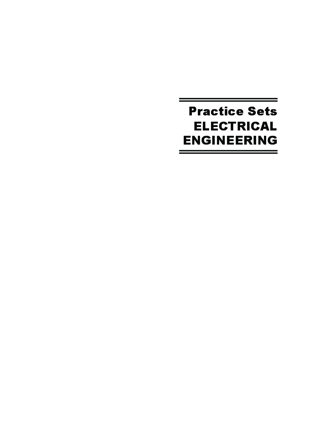 Practice Sets Electrical Engineering [Useful For Railway & Other Engineering (Diploma) Exams] - Page 5
