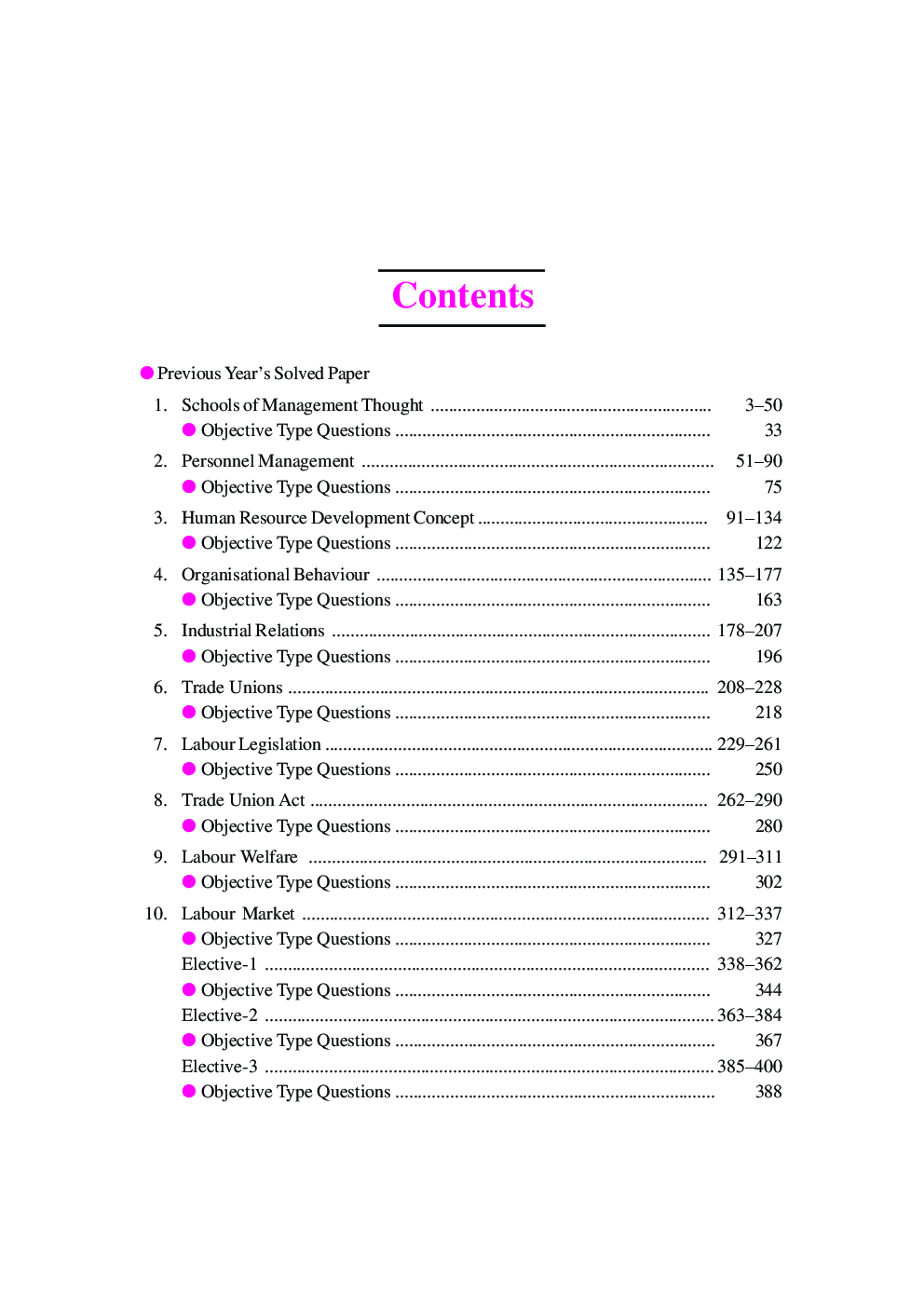 UGC NET/JRF/SET Labour Welfare And Industrial Relations, Labour And Social Welfare, Human Resource Management (PaperII & III) - Page 4
