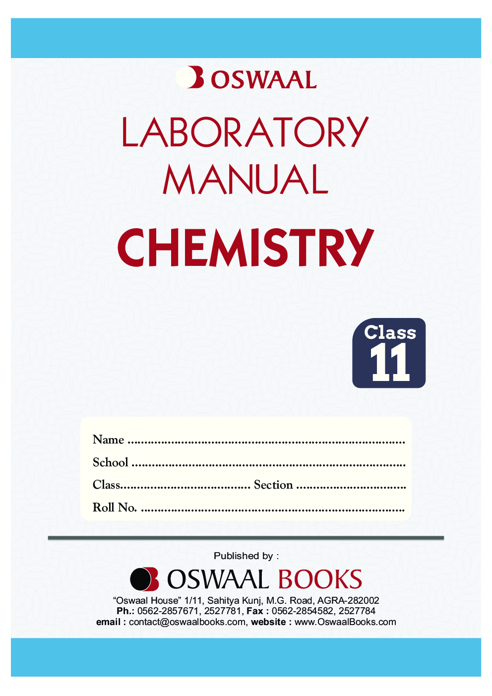 Download Oswaal CBSE Class 11 Chemistry Laboratory Manual PDF Online 2020