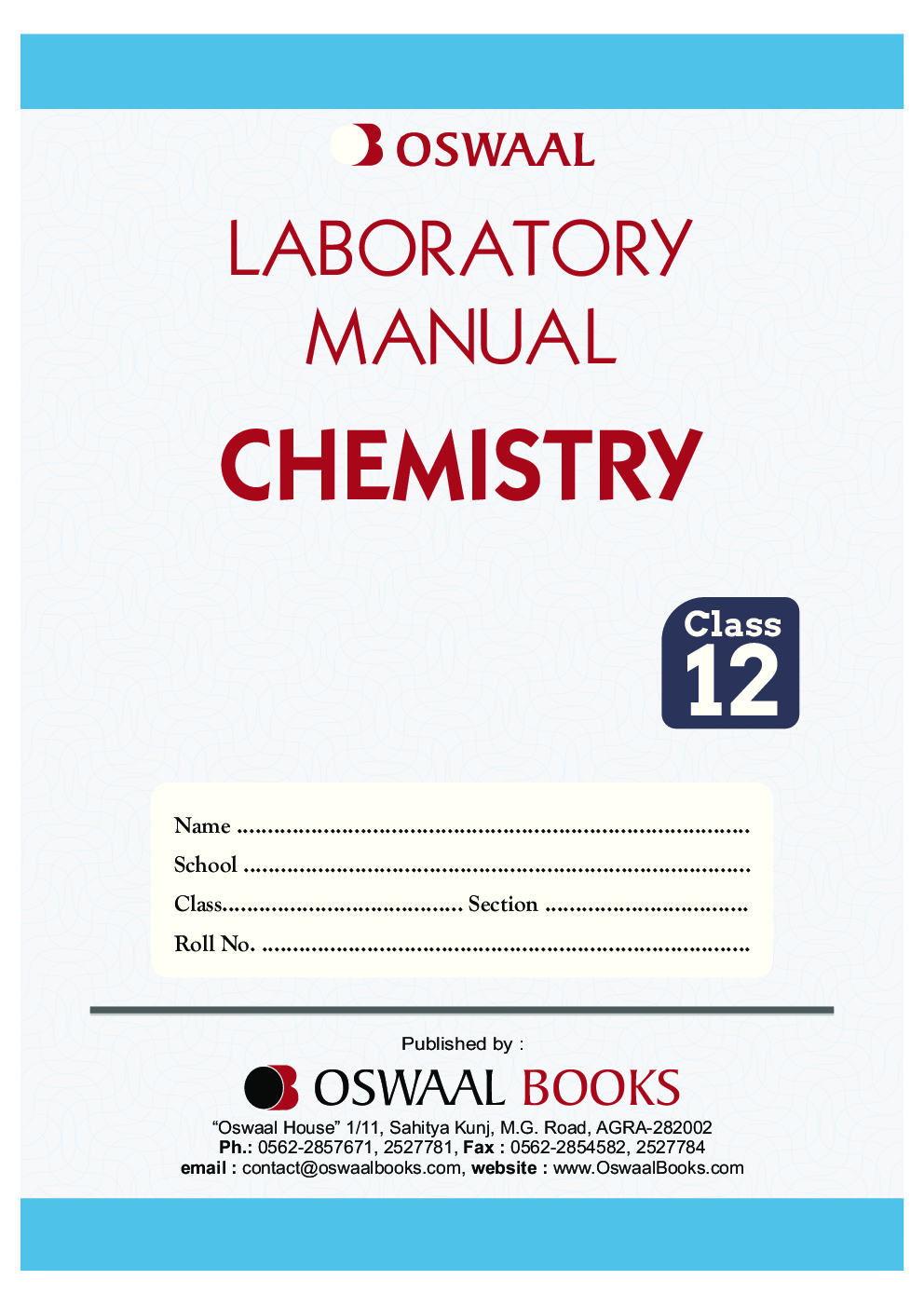 Download CBSE Class 12 Chemistry Lab Manual PDF Online