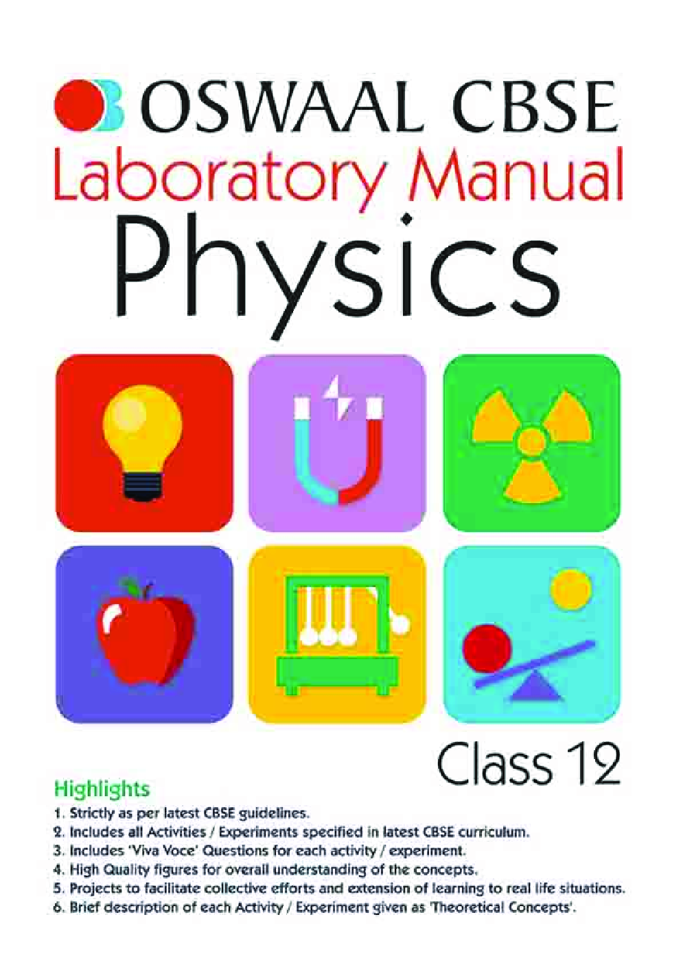Download Oswaal CBSE Class 12 Physics Laboratory Manual For 2019 Exam PDF Online 2020