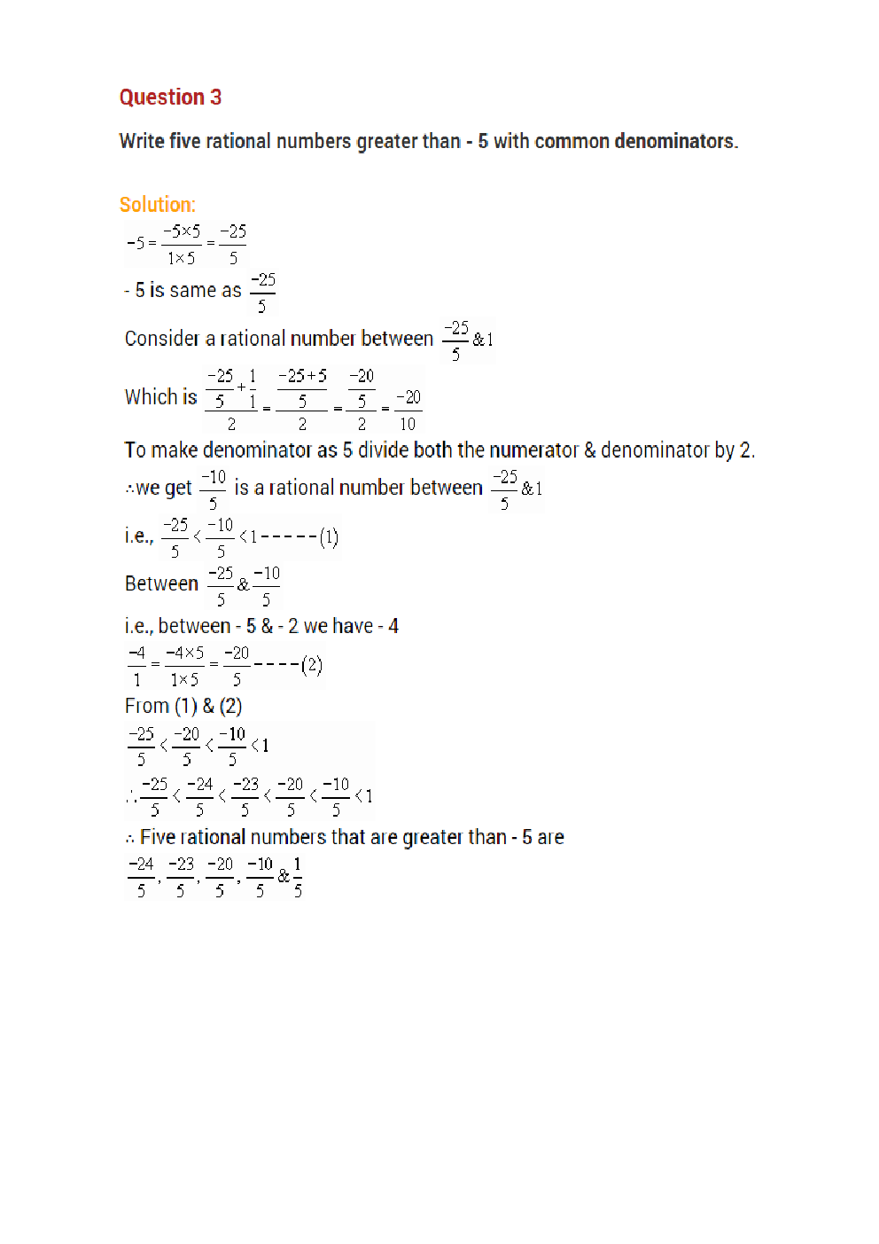 Value Based Questions Math’s For Class - VIII - Page 3