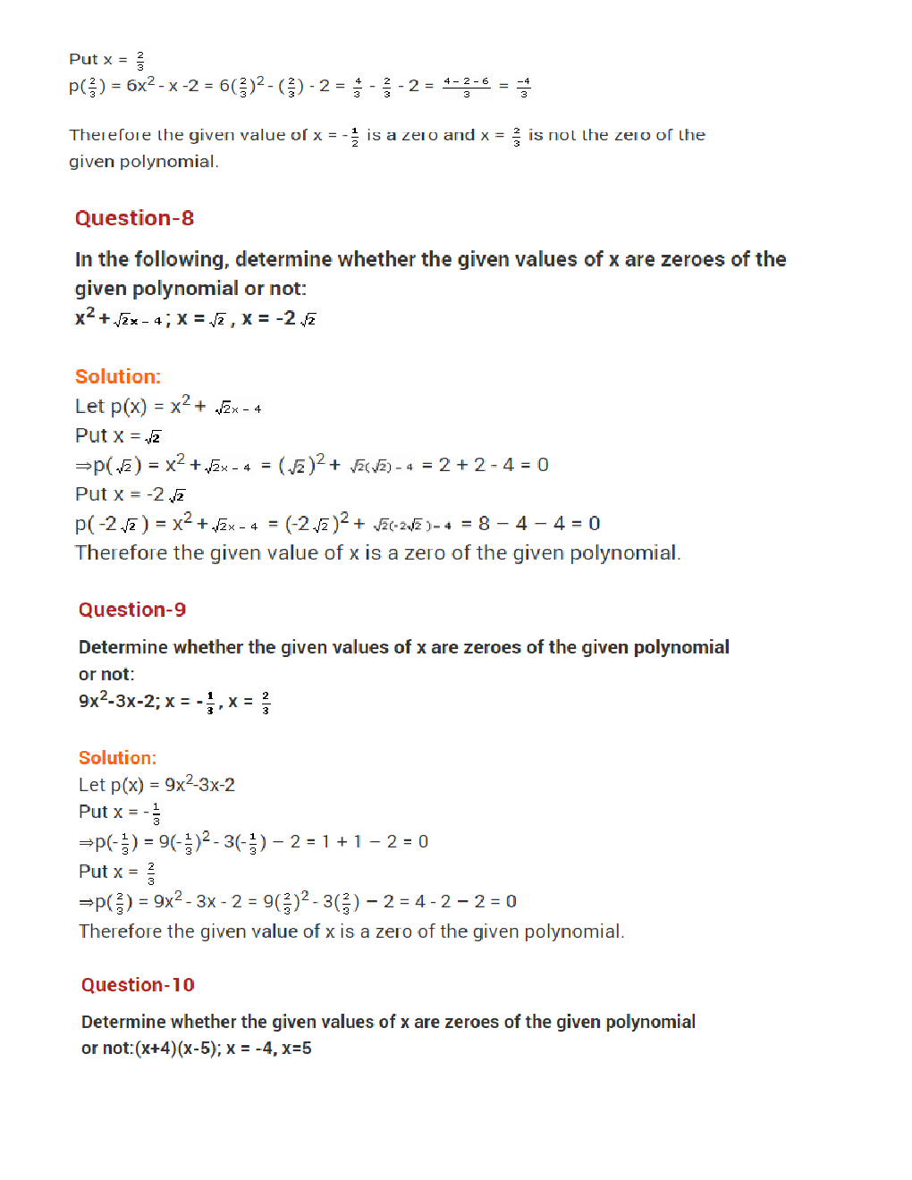Value  Based  Questions  Math’s  For  Class -X - Page 4