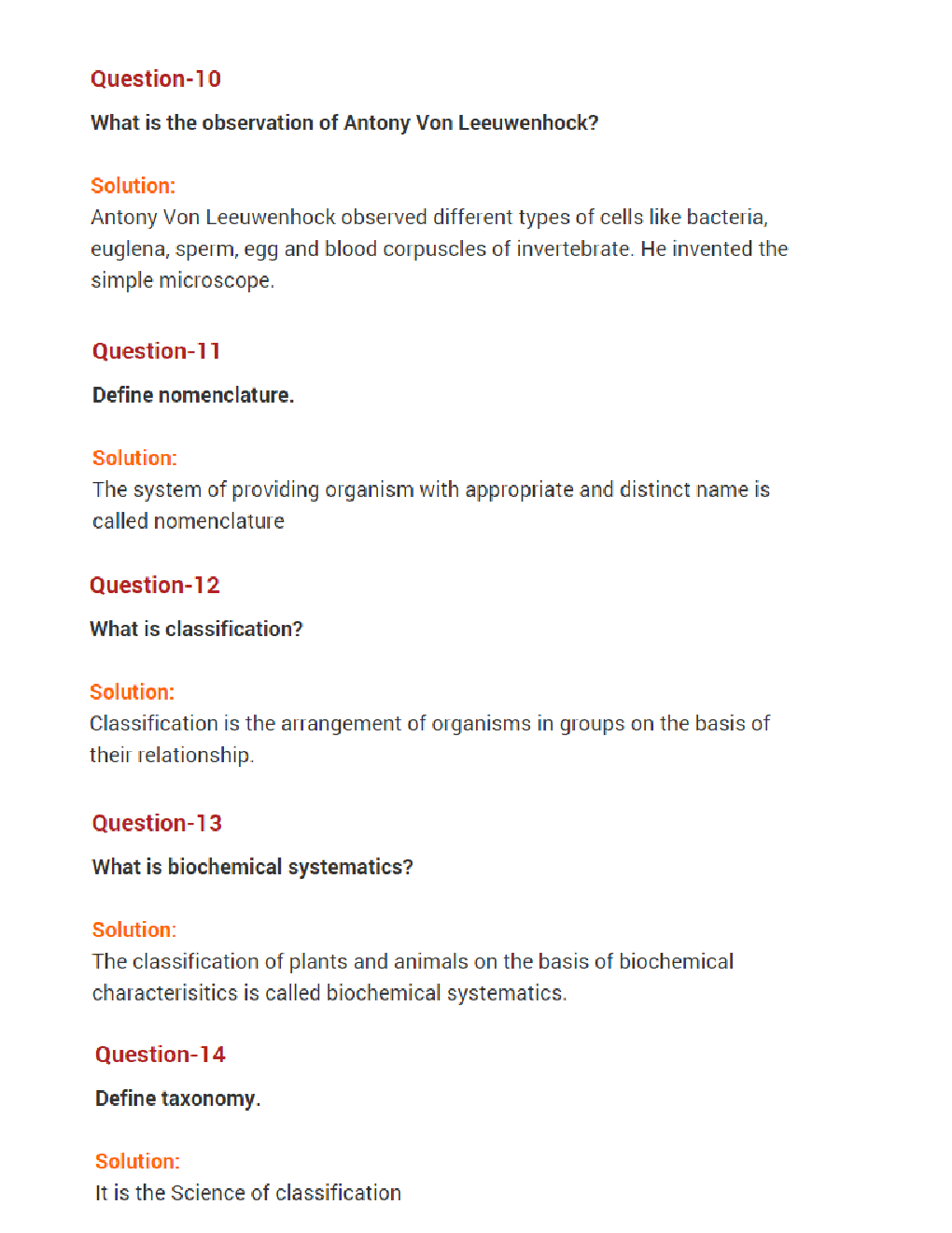 Value  Based  Questions  Biology  For  Class -XI - Page 5