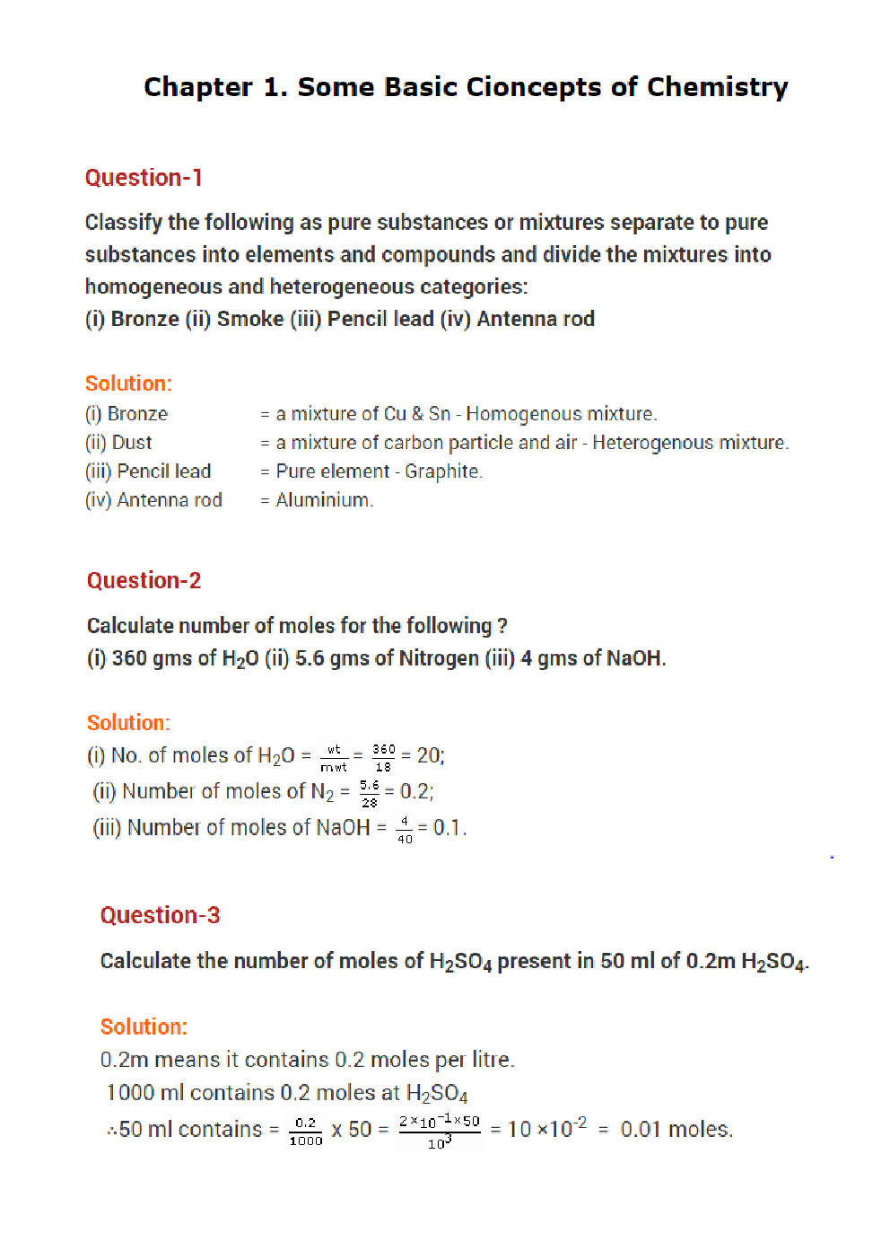 Value  Based  Questions Chemistry  For  Class -XI - Page 2