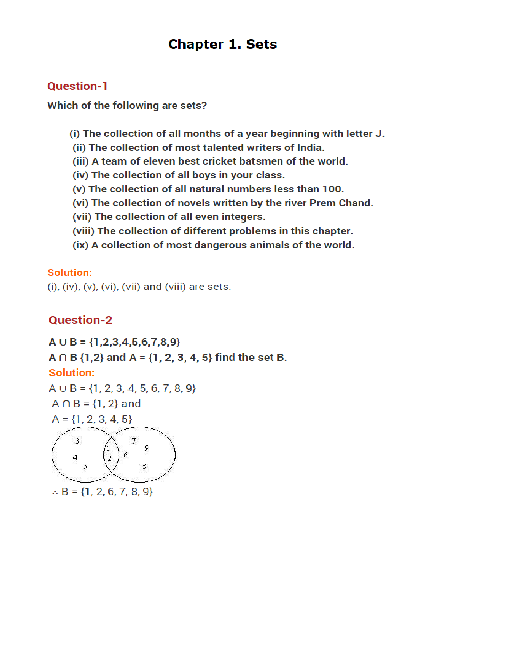 Value  Based  Questions Maths  For  Class -XI - Page 2