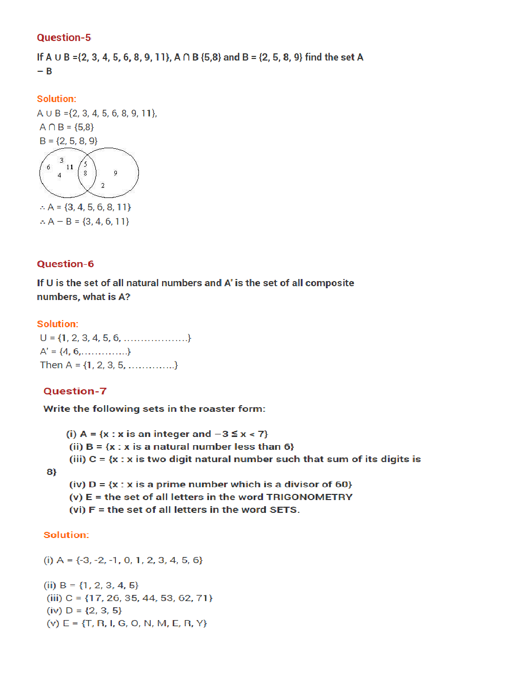 Value  Based  Questions Maths  For  Class -XI - Page 4