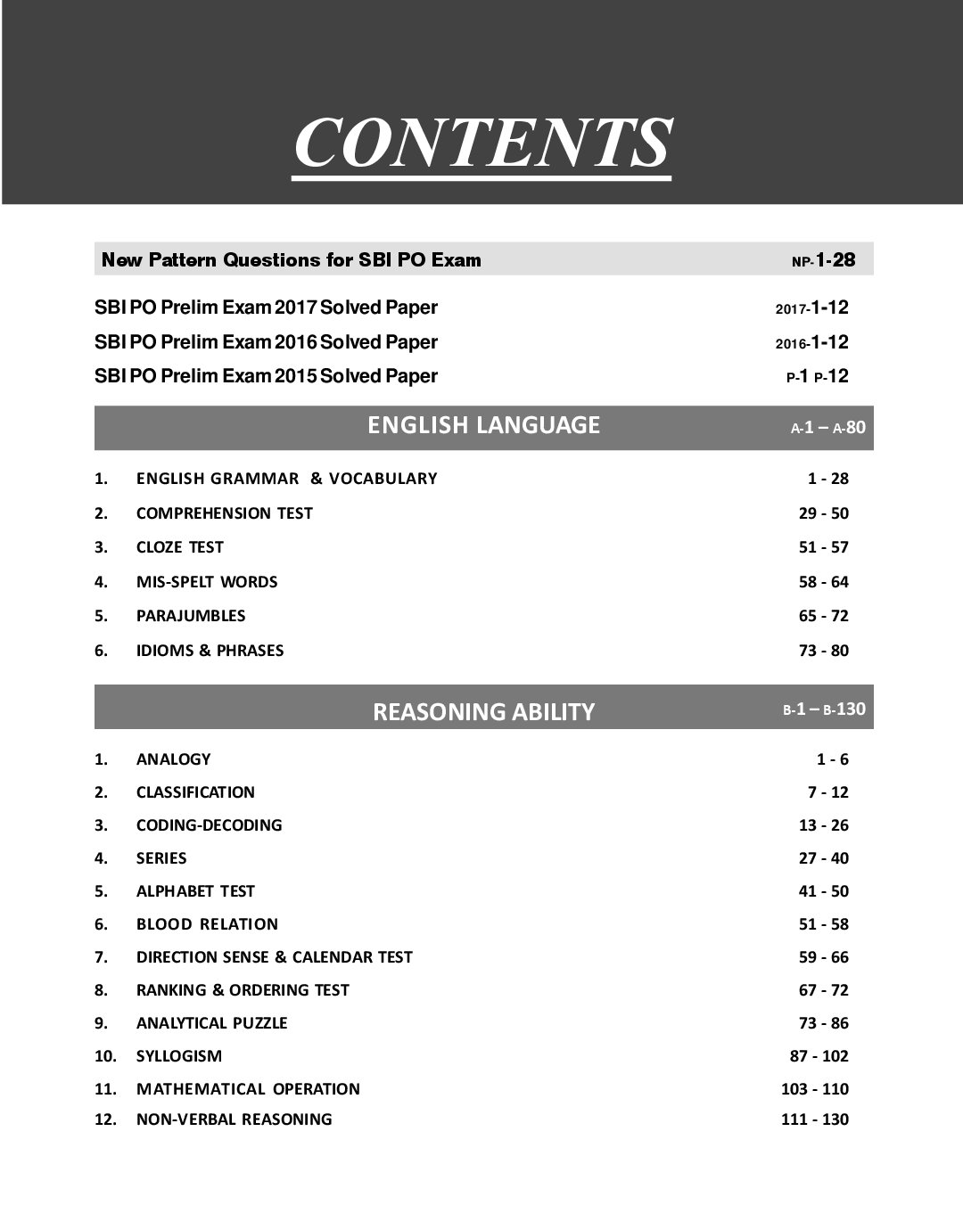 The New SBI Bank PO Guide To Preliminary Exam With 2017 - 2015 Solved Paper - Page 4