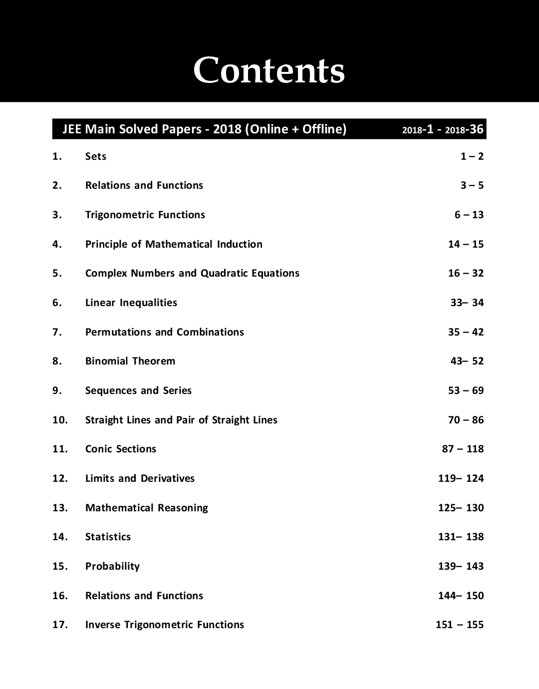 39 JEE Main Mathematics Online (2018-2012) & Offline (2018-2002) Chapterwise & Topicwise Solved Papers - Page 4