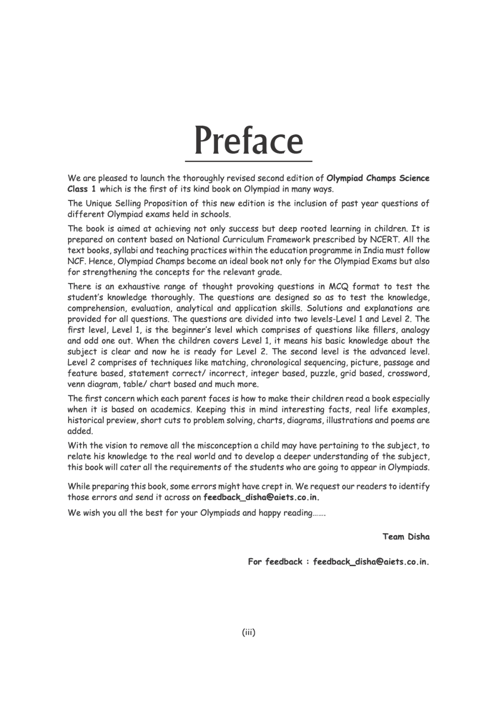 Olympiad Champs Science Class 1 With Past Olympiad Questions - Page 4