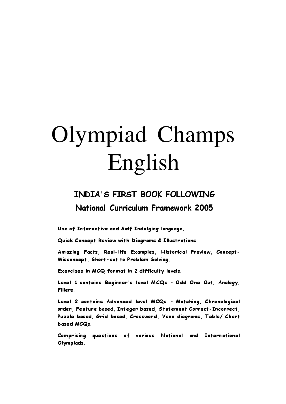 Olympiad Champs English Class 1 With Past Olympiad Questions - Page 2