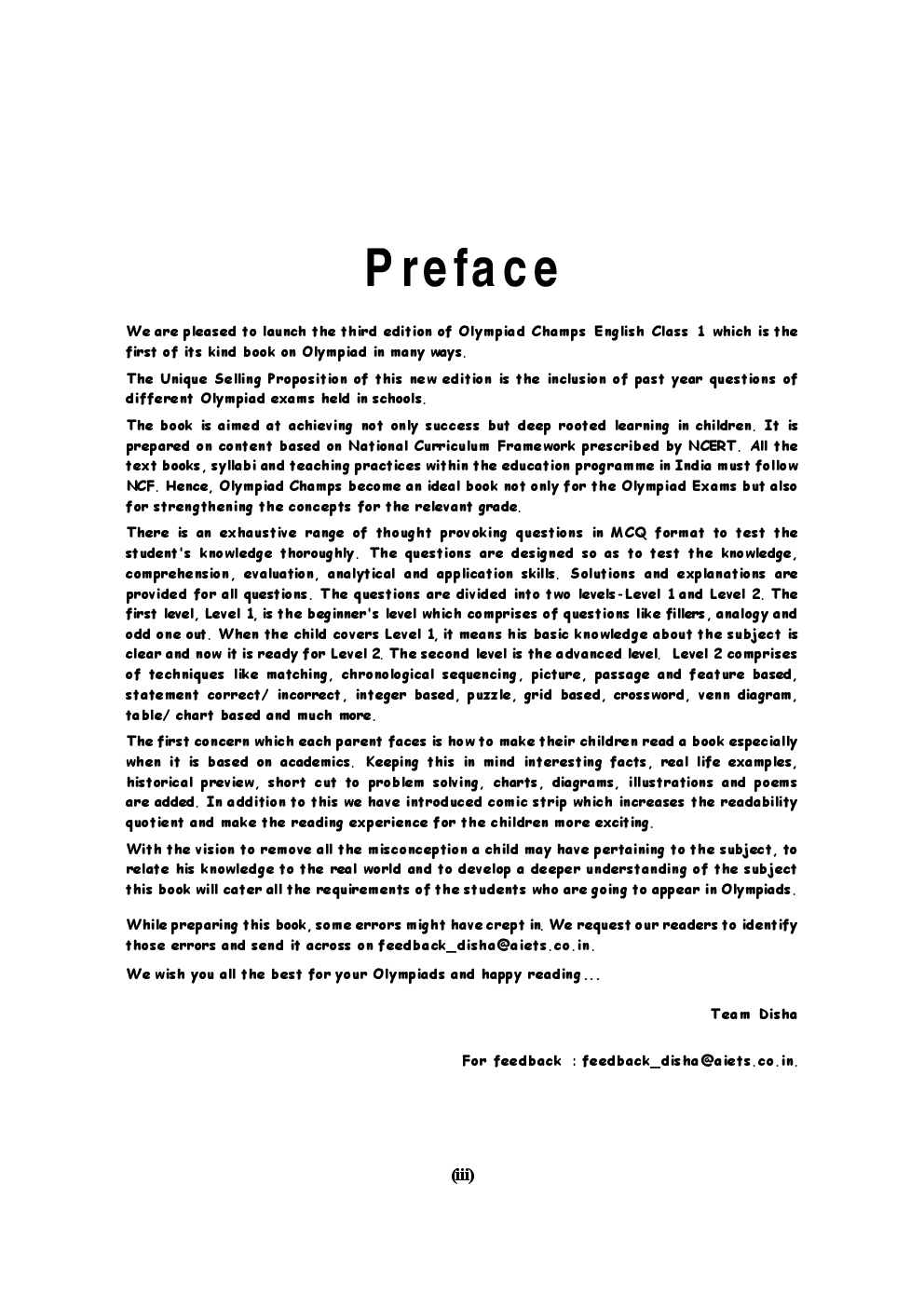 Olympiad Champs English Class 1 With Past Olympiad Questions - Page 4