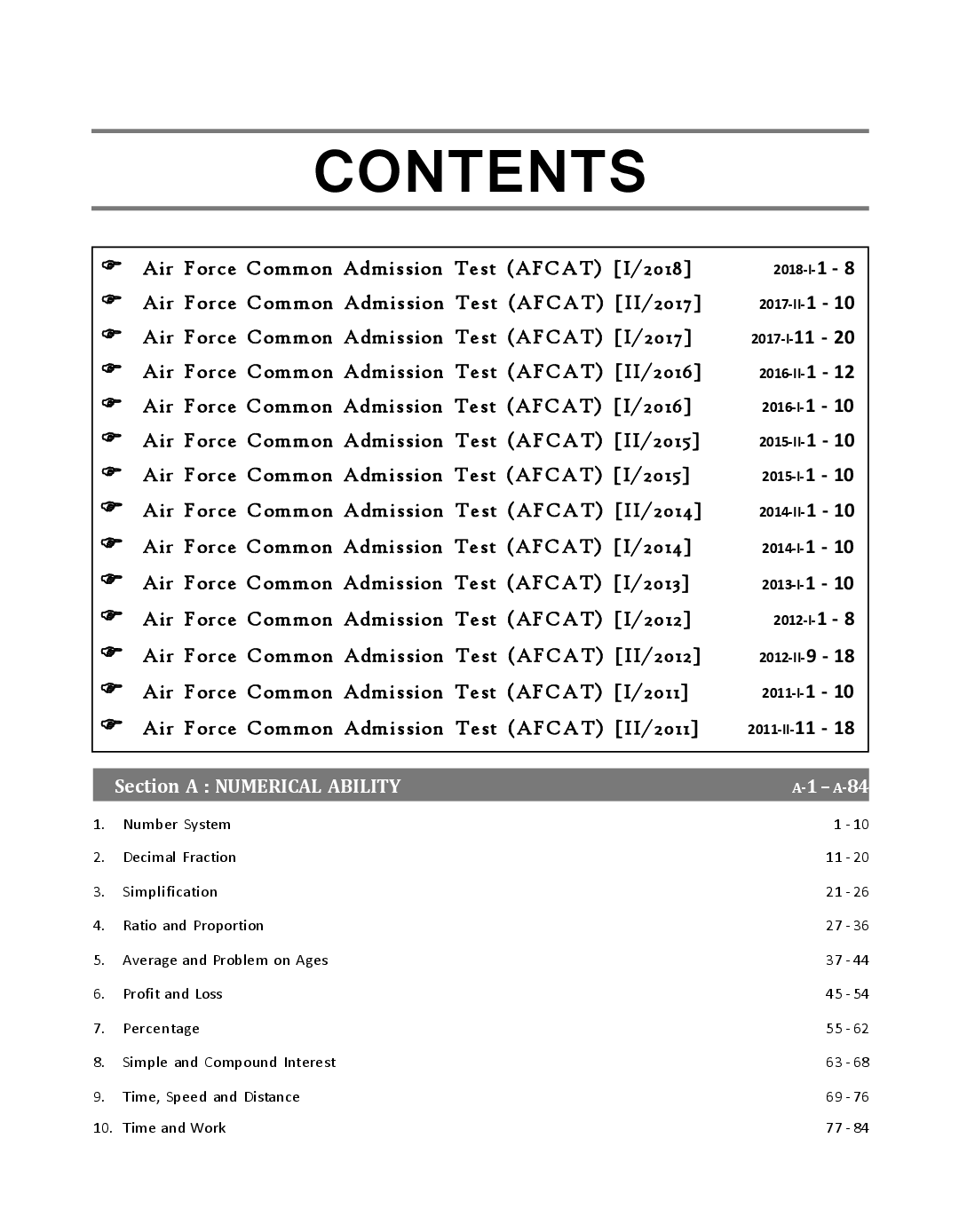 The New AFCAT Air Force Common Admission Test Guide With 14 Yearwise Past Papers (2011 - 2018) - Page 4