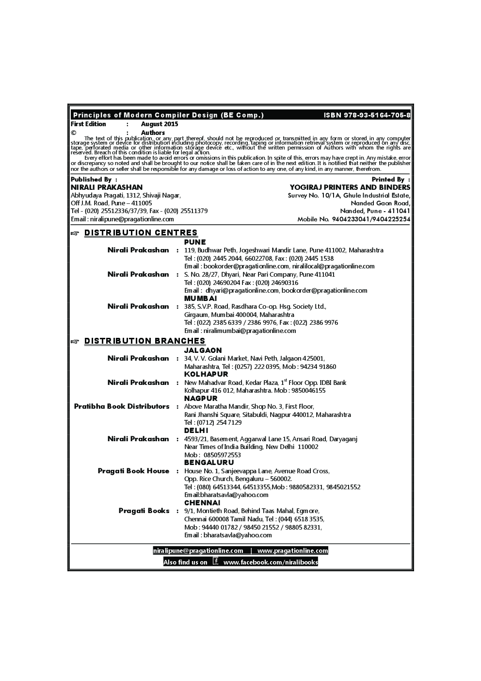 Principles Of Modern Compiler Design - Page 3