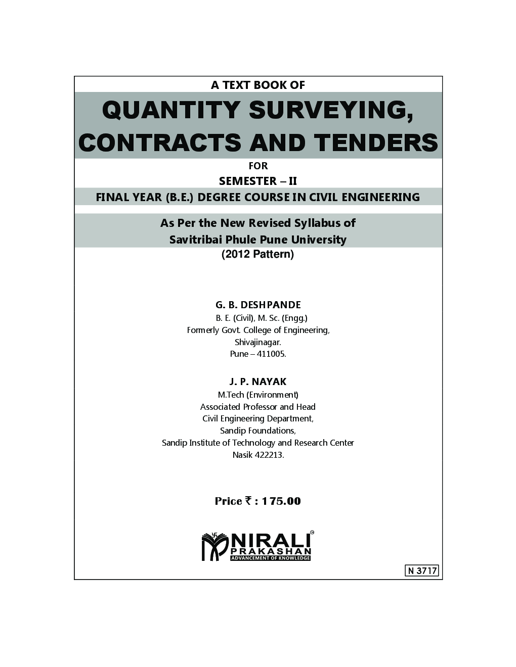 Quantity Surveying, Contracts And Tenders - Page 2
