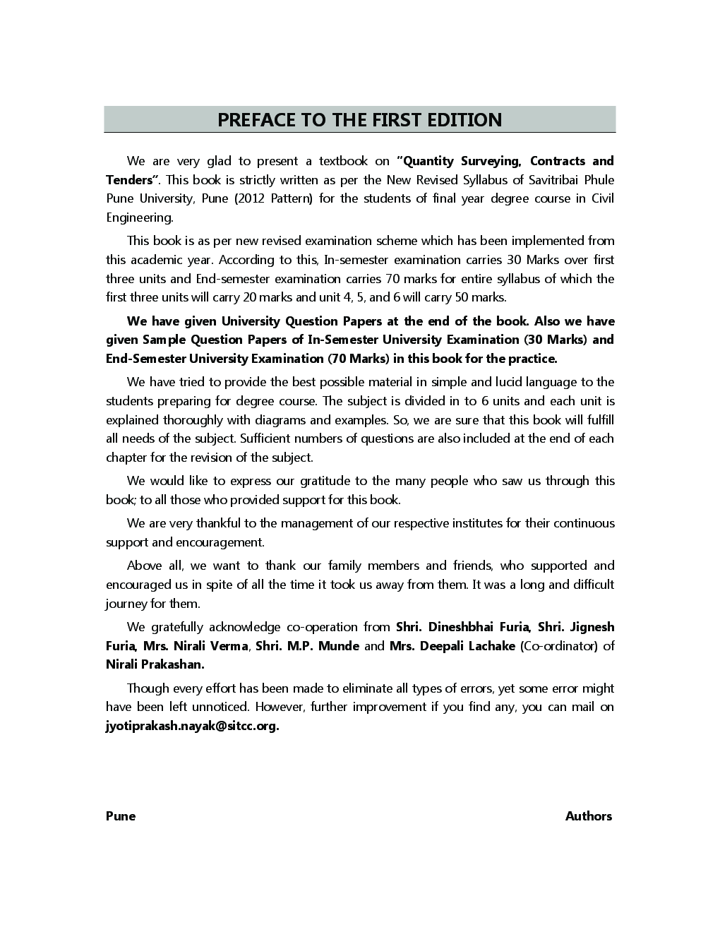 Quantity Surveying, Contracts And Tenders - Page 5