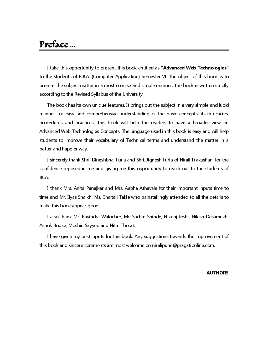 Advanced Web Technologies - Page 4