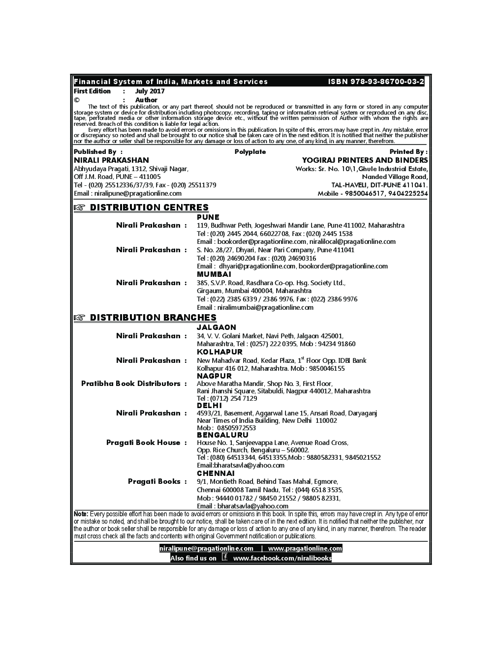 Financial System Of India, Markets And Services - Page 3