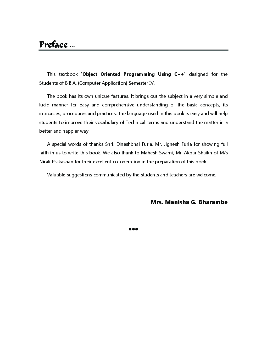 Object Oriented Programming Using C++ - Page 4