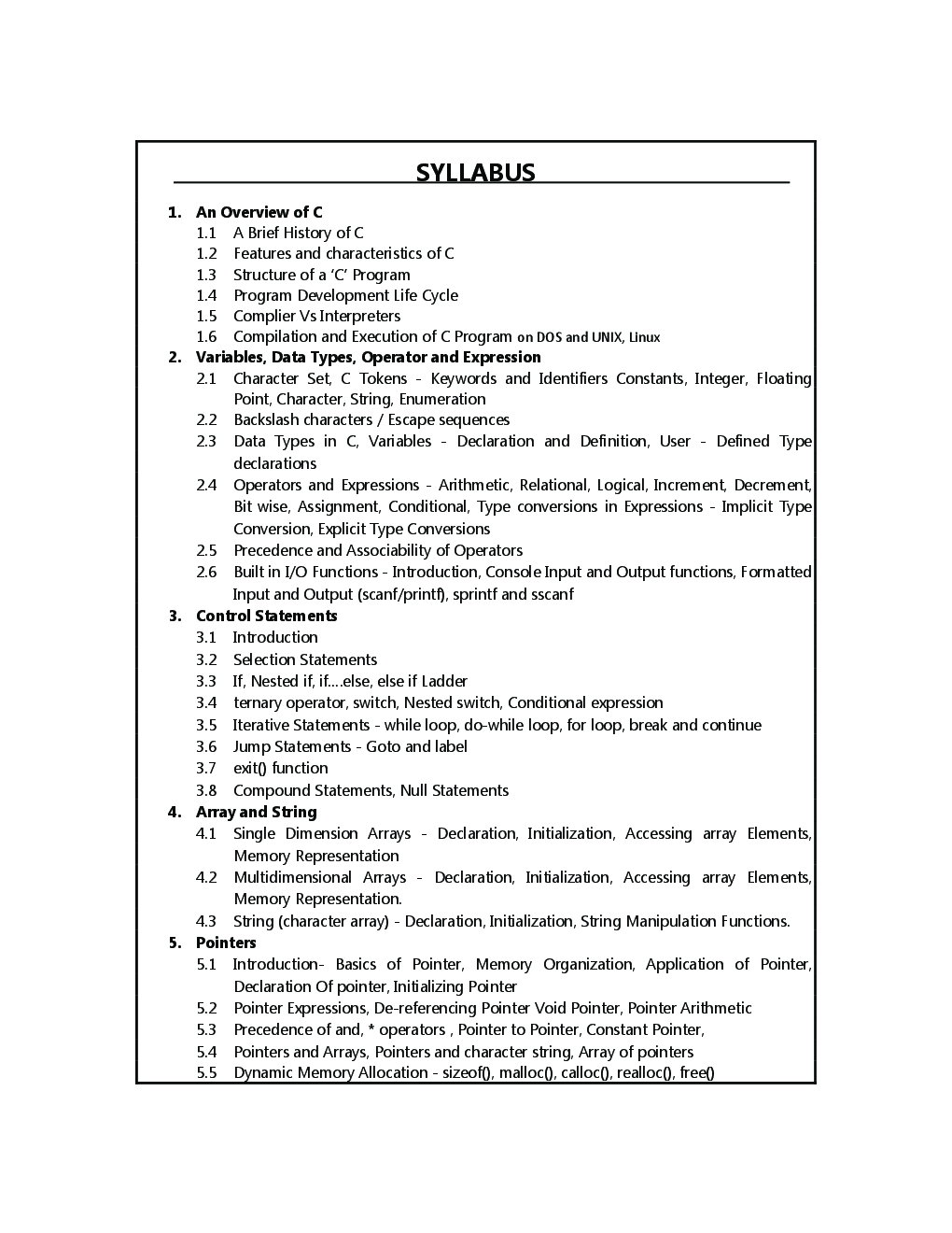 C Programming With Data Structure - Page 5