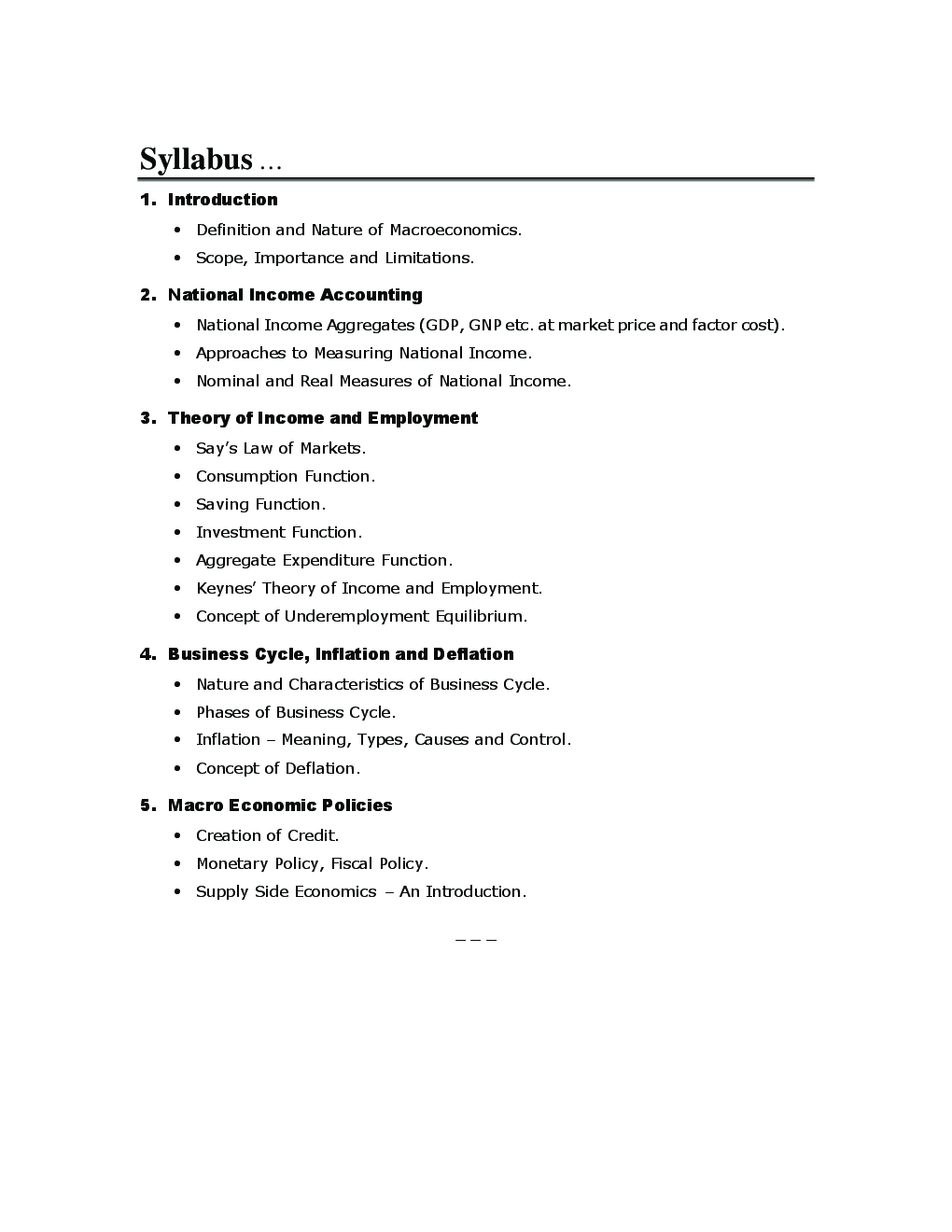 Business Economics (Macro) - Page 5