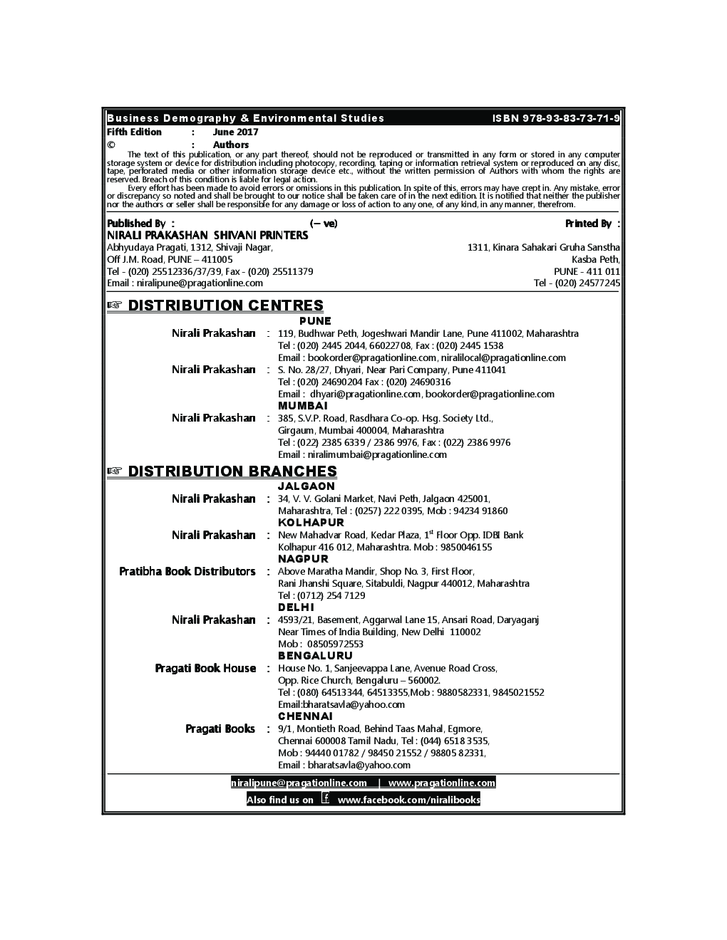 Business Demography & Environmental Studies - Page 3