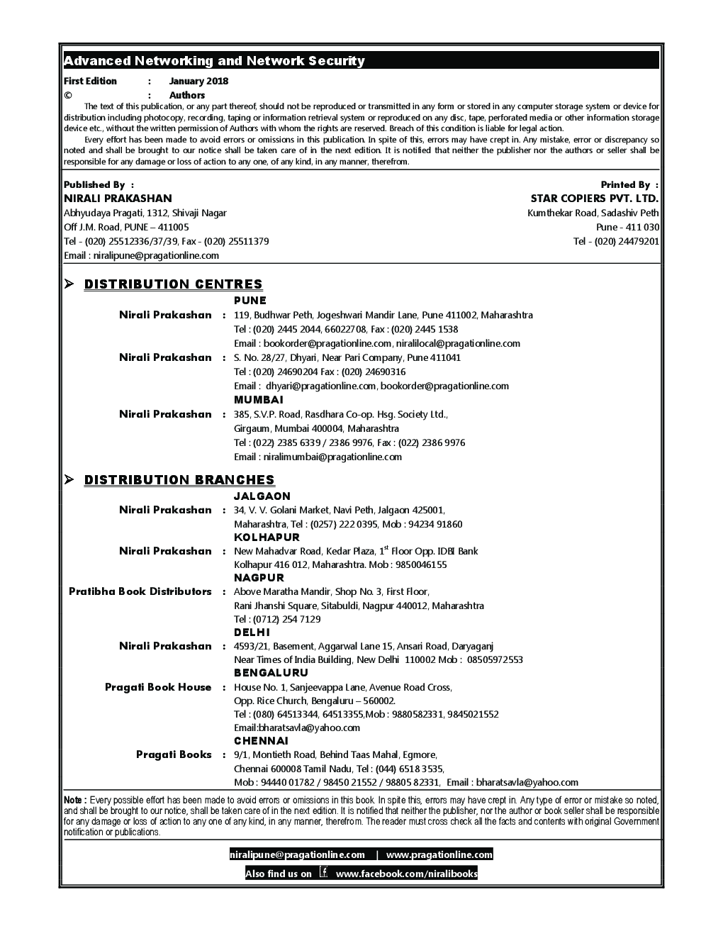 Advanced Networking And Network Security - Page 3