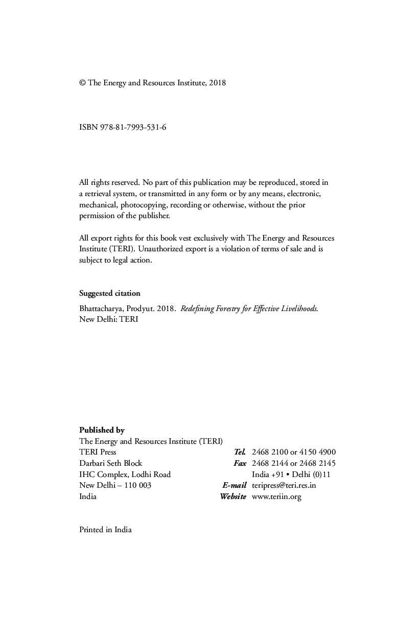 Redefining Forestry For Effective Livelihoods - Page 4