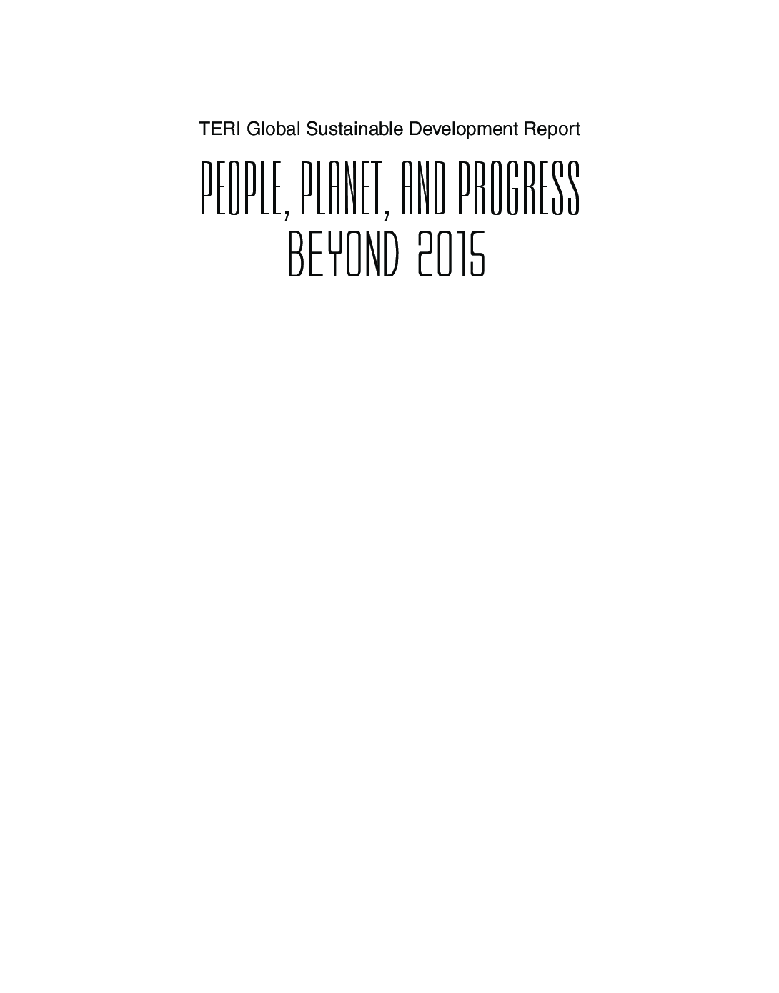 People, Planet, and Progress Beyond 2015 - Page 2