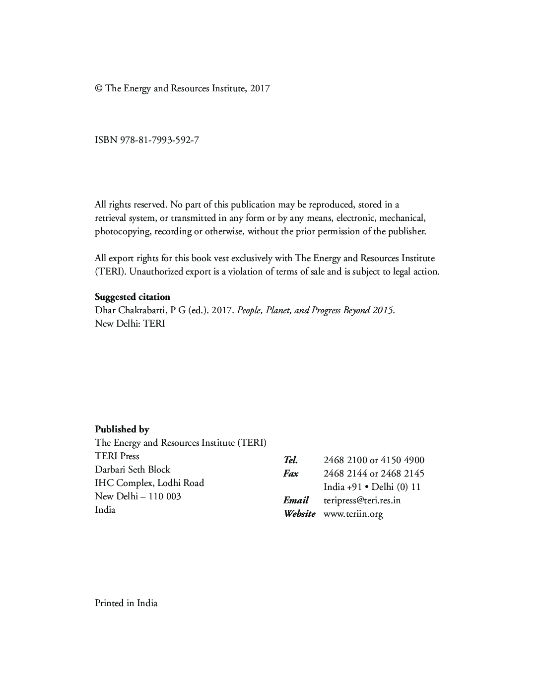 People, Planet, and Progress Beyond 2015 - Page 5