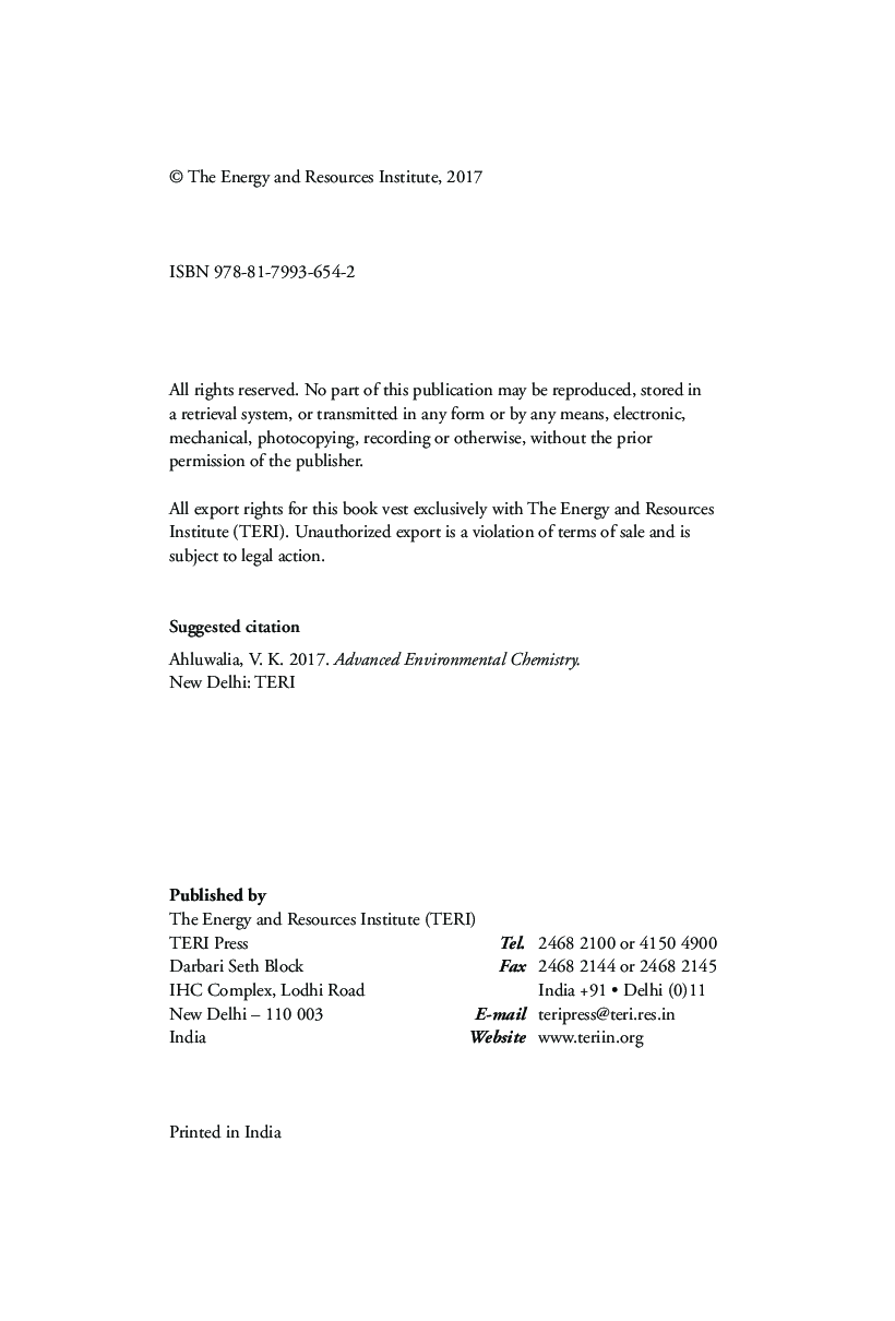 Advanced Environmental Chemistry - Page 5