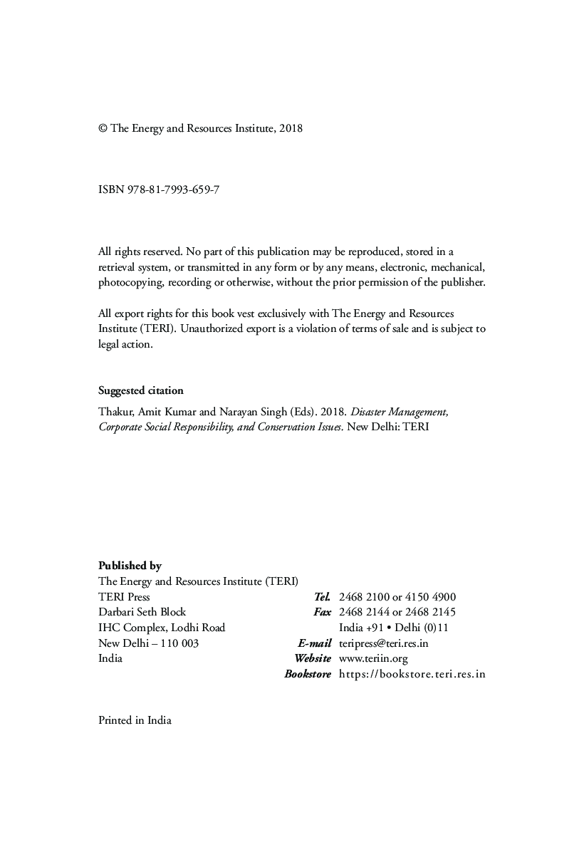 Disaster Management, Corporate Social Responsibility And Conservation Issues - Page 5