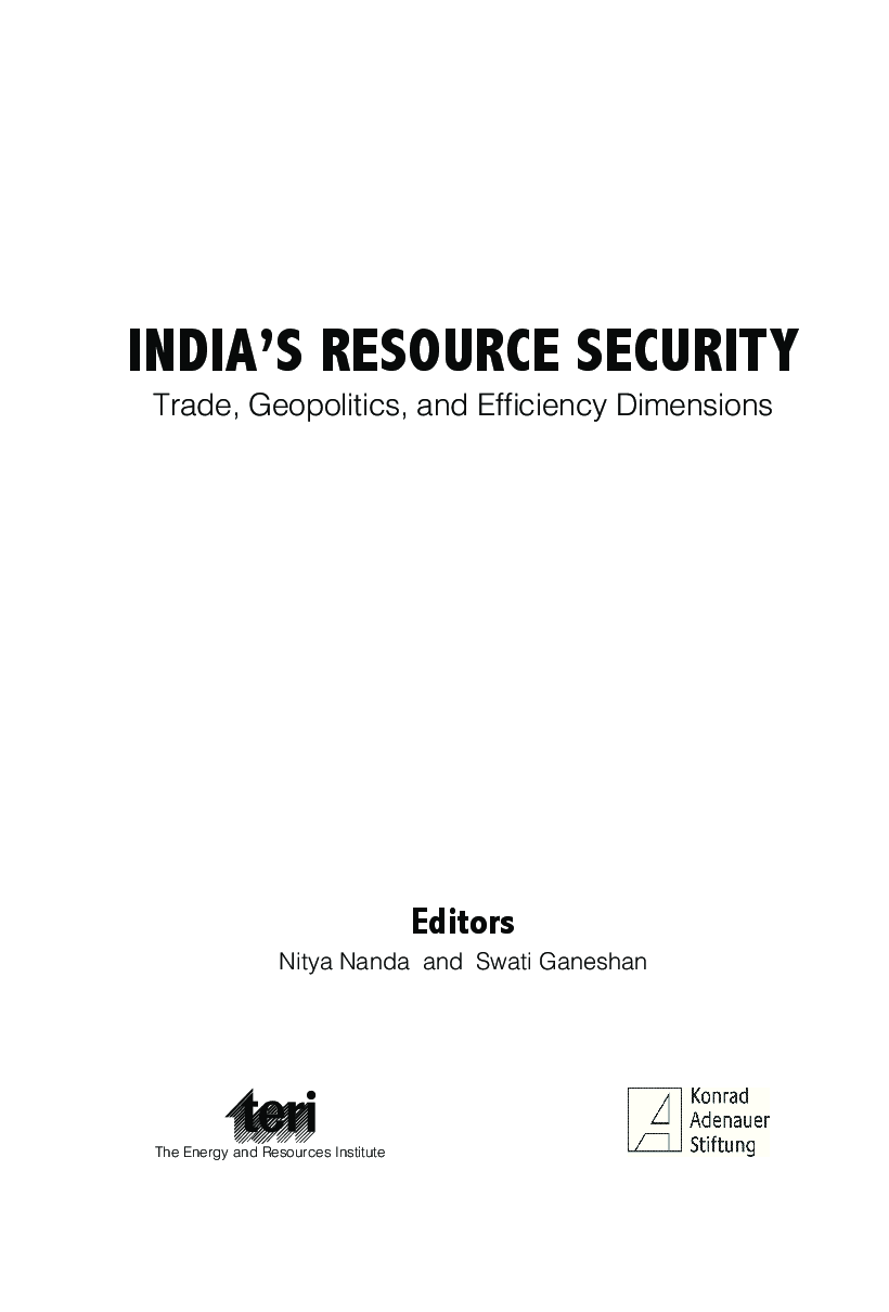 India's Resource Security : Trade, Geopolitics, And Efficiency Dimensions - Page 2